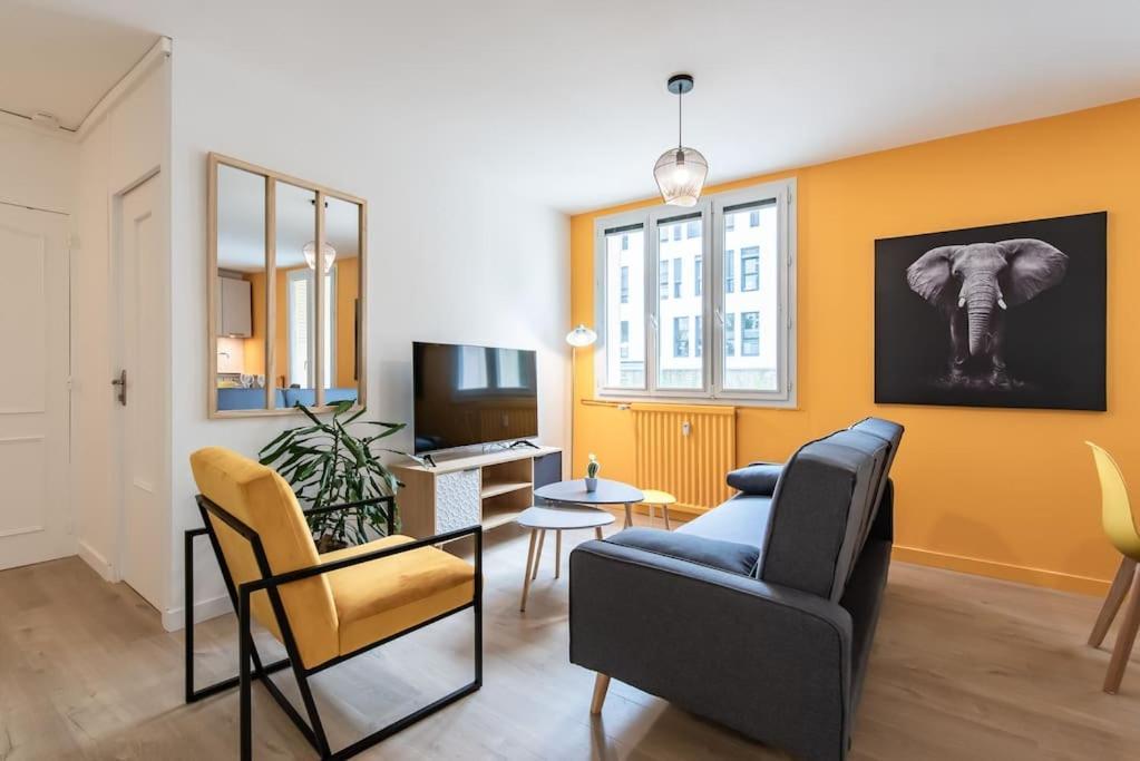 Appartement Renove Pour 6 Avec Parking Villeurbanne Exterior photo